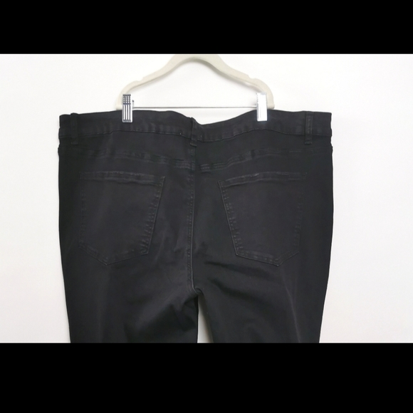 SIZE 22 DEX, Black Skinny Plus size Moto Jeans NWT - Picture 3 of 7
